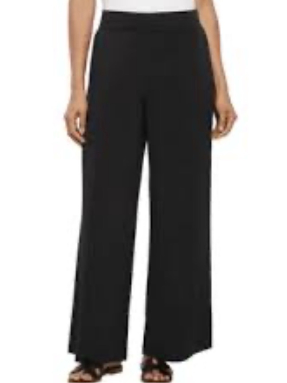 Christian Siriano Wide Leg Black Women's Pants